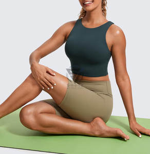 Women's Summer Cropped Cotton <b>T</b>-<b>Shirt</b> Breathable Knitted Boxy Tee with Short Sleeves Casual Style Tops - Product Image 1