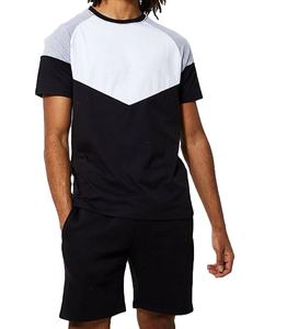 Derniers modèles de t-shirts et shorts pour hommes, logo/couleur personnalisés, respirant, matière de qualité supérieure, t-shirt et short anti-plis - Product Image 1