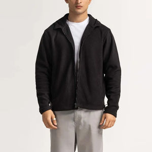 Sweats à capuche zippés pour hommes, logo personnalisé, 100% coton mélangé, basiques, vente en gros, prix bas, haute qualité, saison d'automne, couleur unie, teinture unie - Product Image 2