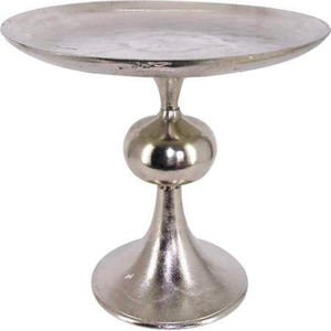 Présentoir à gâteaux en métal aluminium rond martelé Présentoir à cupcakes de luxe décoratif à 2 niveaux avec anneau - Product Image 4