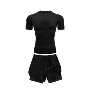 Conjunto de Rashguard de Artes Marciales Mixtas (MMA) Personalizado, Camiseta y Pantalones Cortos de Lucha Tejidos, Sublimación Completa - Product Image 1