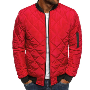 Chaqueta acolchada de invierno personalizada de alta calidad para hombre con capucha, lona acolchada transpirable y material recubierto de tela de burbujas - Product Image 1