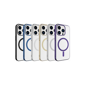 Coque de téléphone portable Netzy SAFA avec charge sans fil Pixel pour Magsafe pour iPhone 15 Pro, édition or de luxe - Product Image 2