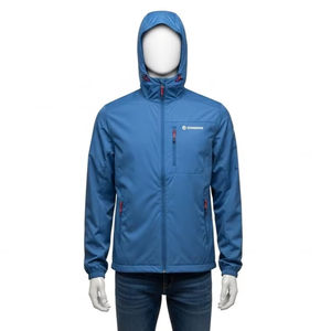 เสื้อแจ็คเก็ตโพลีเอสเตอร์มีฮู้ดกันลมพร้อมการพิมพ์ด้วยความร้อน เสื้อคลุมด้านนอกน้ำหนักเบาทนทานสำหรับกีฬากลางแจ้งการเดินทางการเดินป่าการตั้งแคมป์ - Product Image 1