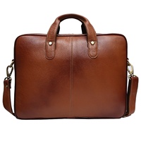 Sac messager pour ordinateur portable en cuir véritable pour homme, de haute qualité, vintage, bandoulière, sacoche, voyage d'affaires, portable, personnalisable