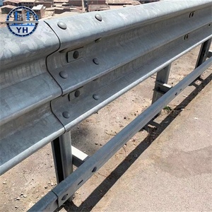 Barrière de sécurité routière <span class=keywords><strong>en</strong></span> acier galvanisé à chaud, profil W, ondulée, pour garde-corps de route, barrière de circulation - Product Image 1