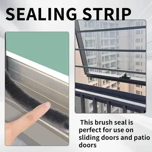 High Quality Self Adhesive Dust <b>Brush</b> <b>Seal</b> for Sliding <b>Door</b> 5mm 30mm Gap Insulation Strip Soundproof Easy Kitchen Living Room - Product Image 5