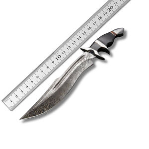 Couteau de chasse Bowie à lame dentelée en acier inoxydable forgé à la main, idéal pour le camping, la survie en plein air et la chasse, garantie 3 ans - Product Image 6