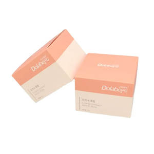 Tamaño personalizado Simple Tuck Top Box Papel de impresión Maquillaje cosmético Cuidado DE LA PIEL Embalaje Loción Crema facial Caja de tarjetas para tarros cosméticos - Product Image 1