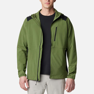 Veste coupe-vent légère et imperméable à capuche pour hommes, vêtements d'extérieur chauds pour la randonnée - Product Image 2