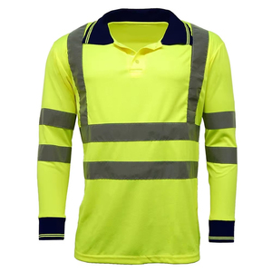 Cheap <b>Men's</b> Reflective Safety <b>Work</b> <b>Shirt</b> Breathable Polyester with Short Sleeve High Quality - Product Image 6