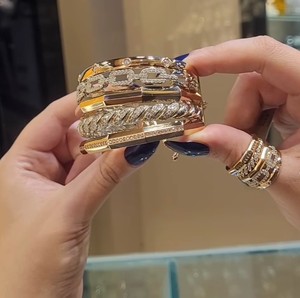 Pulsera de Cadena de Tenis Unisex para Hombre Iced VVS Moissanite IGI Certified 10K 14K Solid Gold Plated Gift Party - Product Image 3