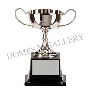Trofeo de fútbol con diseño personalizado de metal dorado, premios para deportes, trofeo, copa, acabado en oro plateado