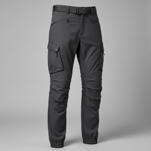Pantalon cargo articulé, couleur personnalisée, pantalon technique, multi-poches, design ergonomique, vêtements techniques urbains, pantalon mi-long pour homme - Product Image 1