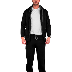 Chándal personalizado de alta calidad, sudadera con cremallera y Sudadera con capucha y pantalón Jogger, chándales en blanco de peso pesado, chándales unisex - Product Image 1