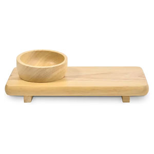 Plateau de service en bois de manguier plateau rectangulaire en bois avec poignée présentation alimentaire pour viande fromage pain service vente en gros - Product Image 6