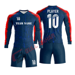 Uniforme de Fútbol Personalizado al por Mayor 2025, Servicio OEM/ODM, Uniforme de Fútbol Unisex Sublimado, 100% Poliéster, Manga Larga, Alta Calidad - Product Image 2