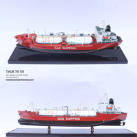 Maquette de bateau GAS DANANG Décoration nautique Endurance en bois Cadeau pour la maison Boîte en cèdre peinte à la main Vietnam