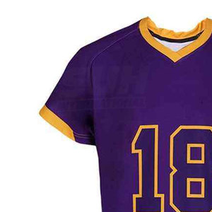 เสื้อกีฬาแขนสั้นผ้า100% โพลีเอสเตอร์ระบายอากาศได้ดี - Product Image 5