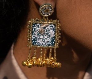 ต่างหูหรูหรา งานปักมือ ต่างหูประดับลูกปัดหลากหลายแบบ ต่างหูสำหรับผู้หญิง เครื่องประดับงานเทศกาล ราคาดีที่สุด ต่างหูประดับลูกปัด - Product Image 5