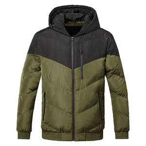 Chaqueta acolchada personalizada de alta calidad para hombre, venta al por mayor, abrigo de algodón con estampado de letras a la moda para Otoño e Invierno para hombre - Product Image 1