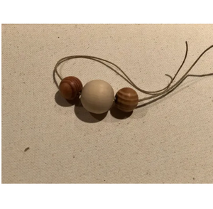 Décorations de table de fête de mariage perles en bois ronds de serviette lot de 4 perles de ferme Boho rond de serviette en bois - Product Image 5