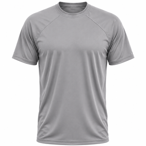 Men's Crew Neck Short Sleeve Moisture Wicking <b>Polyester</b> Jersey T-<b>Shirt</b> Solid Color Regular Fit All Seasons - Product Image 2