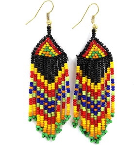 Handmade Stylish Beaded <b>Drop</b> Earrings for Women Custom Fashion Jewelry Hot Selling Products for Girls - Product Image 3