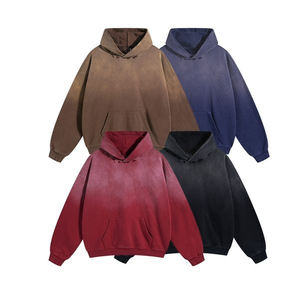 Fabricants de sweats à capuche délavés à l'acide personnalisé unisexe Vintage Print Logo Distressed Sports à manches longues à capuche en coton surdimensionné - Product Image 4