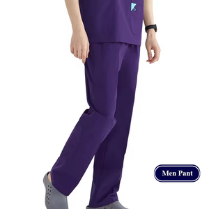 ชุดเครื่องแบบกางเกงผ้าแคนวาสขาตรงปรับแต่งได้ - Product Image 3