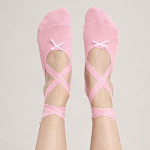 Calcetines de Ballet Rosa Bailarina, Calcetines de Pilates, Calcetines Rojos Antideslizantes, Calcetines de Yoga con Logotipo Personalizado - Product Image 3