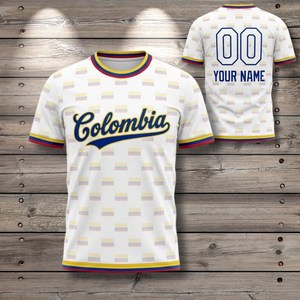 Maglia da Calcio Unisex Colombia WC 2023 con Motivo Bandiera, Accessorio per Tifosi, Regalo per il Giorno della Partita, Disponibile in Diverse Taglie - Product Image 2