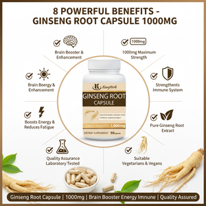 Aanpasbare <span class=keywords><strong>capsules</strong></span> met Koreaanse rode <span class=keywords><strong>ginseng</strong></span> voor volwassenen, voor immuniteit en energie, kruiden voedingssupplement - Product Image 5