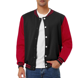 Wholesale 2026 Men's High Quality Custom Winter Street Wear Stand Collar Wool Varsity CollegeBaseballjacket for men - Product Image 2