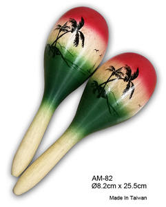 Par de agitadores de ritmo de Maracas de mano, instrumentos Orff, accesorios para instrumentos musicales para música latina y fiestas - Product Image 2