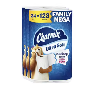 Papel Higiénico Chamin-Ultra Suave de 100% Calidad, 24 Mega Rollos Familiares en Venta |   123 Rollos Sellados de Fábrica Listos para Enviar a Todo el Mundo - Product Image 1