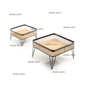 Support à dessert à 2 niveaux en fer et en bois, design attrayant, taille personnalisée, support à gâteaux et fruits pour la maison et les restaurants - Product Image 3