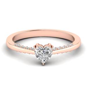 REYES lujo chispeante 10K 14K 18K oro diamante compromiso anillos de dedo minimalista delicado aniversario de boda joyería para mujer - Product Image 5