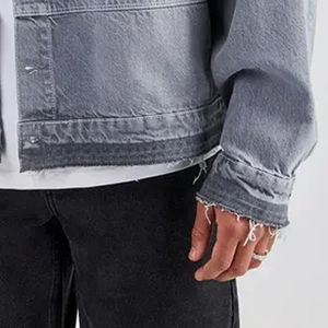 Nouvelle veste en jean décontractée à col montant, vêtements de travail décontractés, vêtements supérieurs pour hommes, veste printemps et automne - Product Image 5