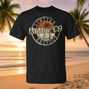 Camiseta Vintage 2009 para Cumpleaños de 16 Años, para Chicos y Chicas, Personalizable, Ropa Promocional - Product Image 3