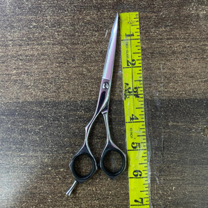 Tijeras de Peluquería para Diestros, Hoja Recta, Punta Afilada, Acero Inoxidable, Ligeras, Mango Mediano, Tijeras para Cortar el Cabello - Product Image 3