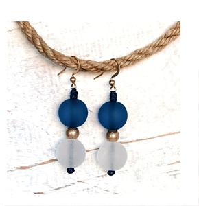 Cuentas de madera de colores personalizados azules con forma y tamaño, entrega rápida desde India - Product Image 1