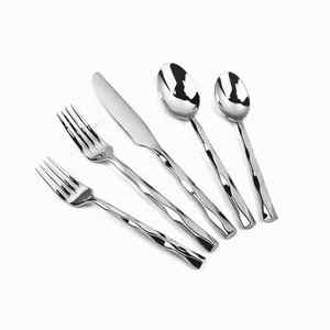 Modern Design Gold Plated <b>Stainless</b> <b>Steel</b> <b>Cutlery</b> Flatware Set Elegant Durable & Dishwasher Safe Mirrored <b>Steel</b> - Product Image 5