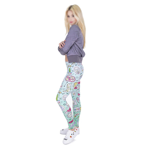 Legging serré de sport pour femmes de haute qualité Design personnalisé Leggings de yoga par sublimation avec taille élastique Offre Spéciale de gros - Product Image 4