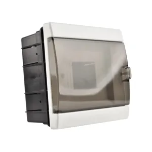 Halogen Free 6 Way Surface/Flush mounted Fuse box electrical power plastic MCB junction Distribution Box Circuit Breaker