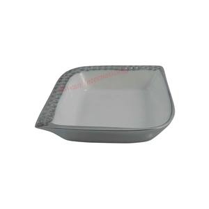 Vaisselle et vaisselle personnalisables en relief de bol de fleur en métal moderne du milieu du siècle et technique polie de vente chaude - Product Image 2