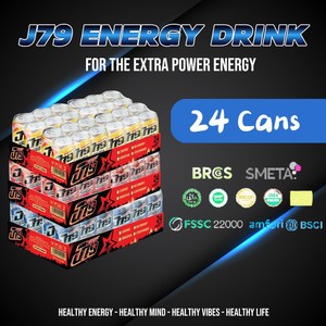 Café énergie 330ml boisson énergisante 24 canettes par carton peut sans sucre vitamines OEM ODM marque privée échantillon gratuit Vietnam - Product Image 4