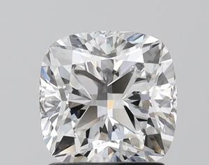 Anillo de diamante Dvars de 1,50 quilates con corte de cojín cultivado en laboratorio, Diamante Suelto con certificado IGI E-Color, claridad de quilates - Product Image 1