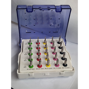 Kit de 25 forets coniques dentaires professionnels pour implants chirurgicaux, certifié ISO 13485, réutilisable - Product Image 2
