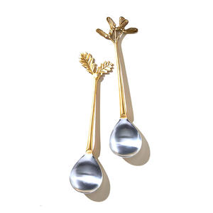 ชุดช้อนตักสลัดทำจากสเตนเลสสีเงินสำหรับโต๊ะและห้องครัวทันสมัย - Product Image 3